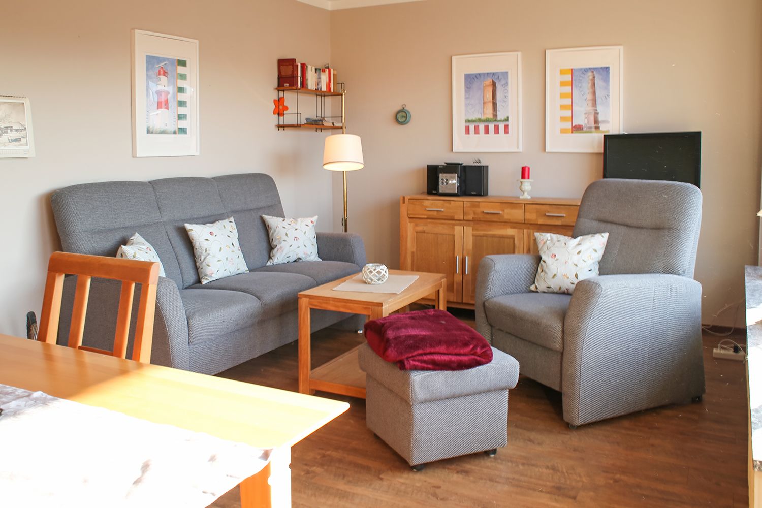 Wohnzimmer der Ferienwohnung