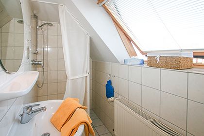 Badezimmer der Studio-Wohnung