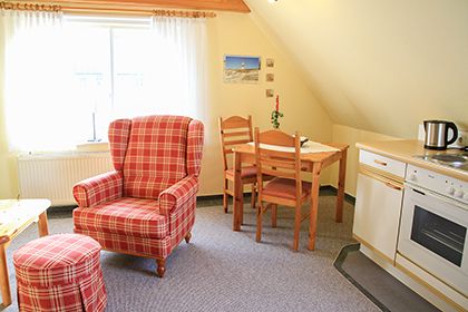 Wohnraum der Studio-Wohnung