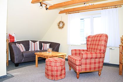 Wohnzimmer der Studio-Wohnung